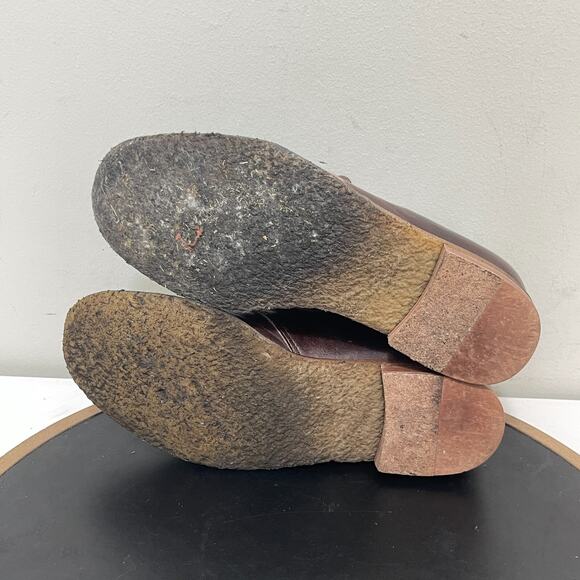 Bernardo Chukka Boots Men 9 Brown Leather Ankle Lace-Up Desert Crepe Sole - Picture 9 of 12